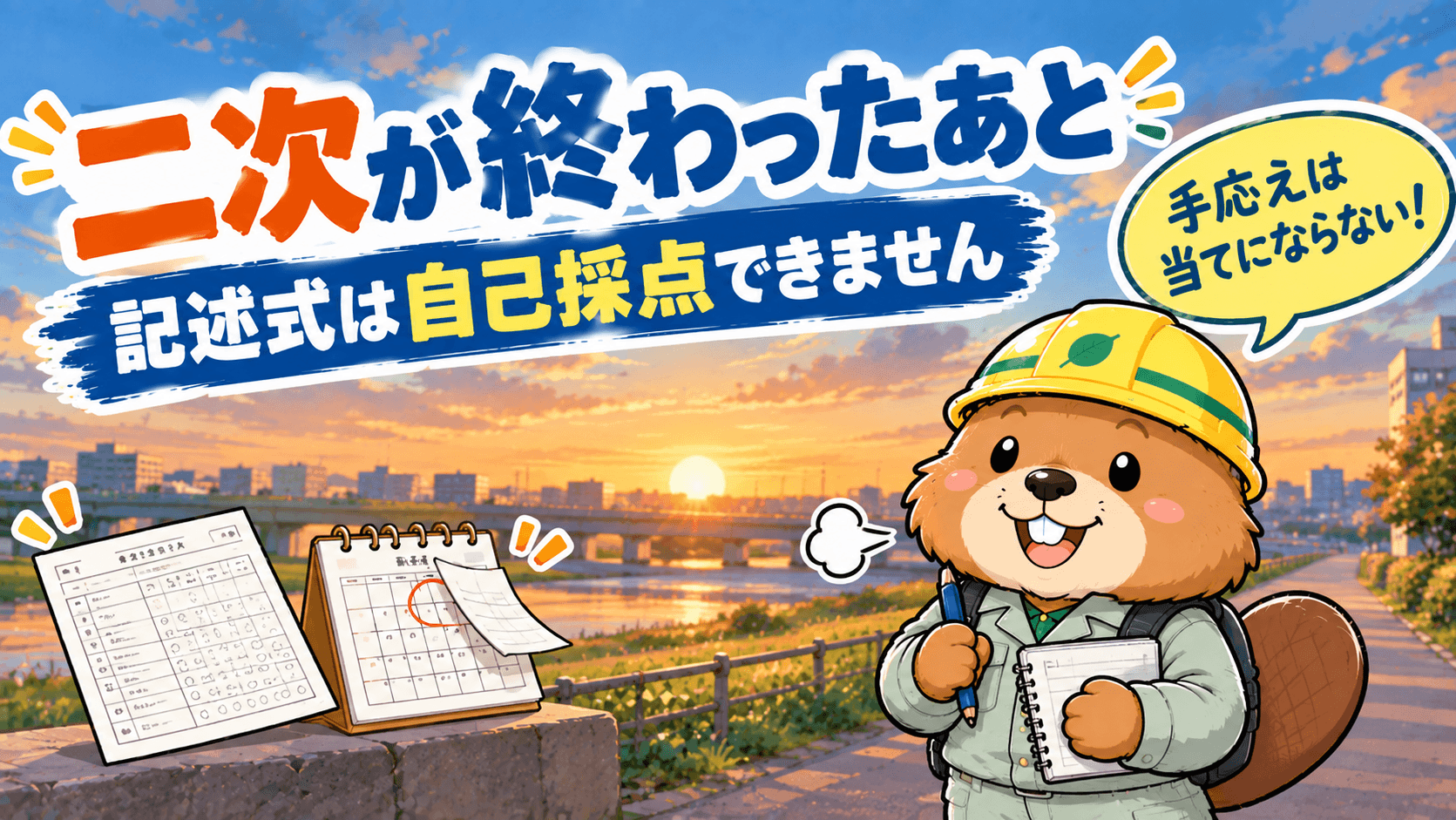 第二次検定が終わったあと【記述式は自己採点できません】発表までの3ヶ月にやること